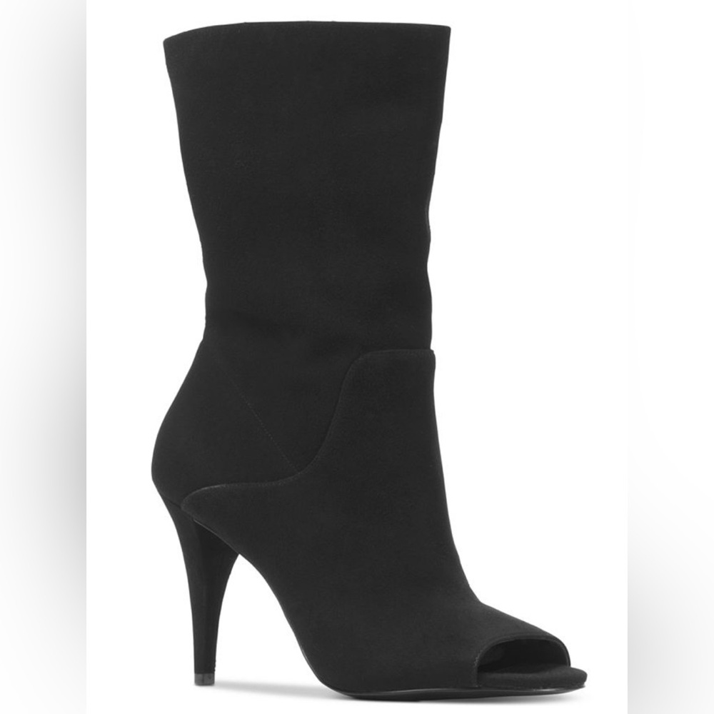 Brand New MK Peep toe Faux Suede Boot🔥🔥